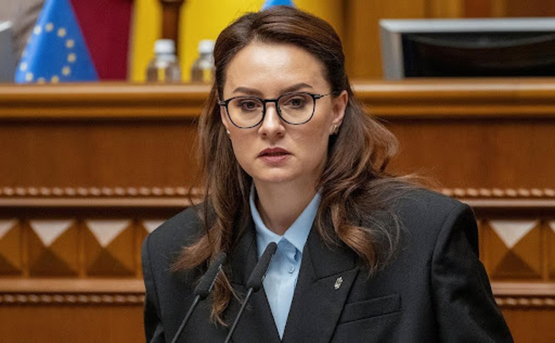 Юлія Свириденко виступає з трибуни Верховної Ради